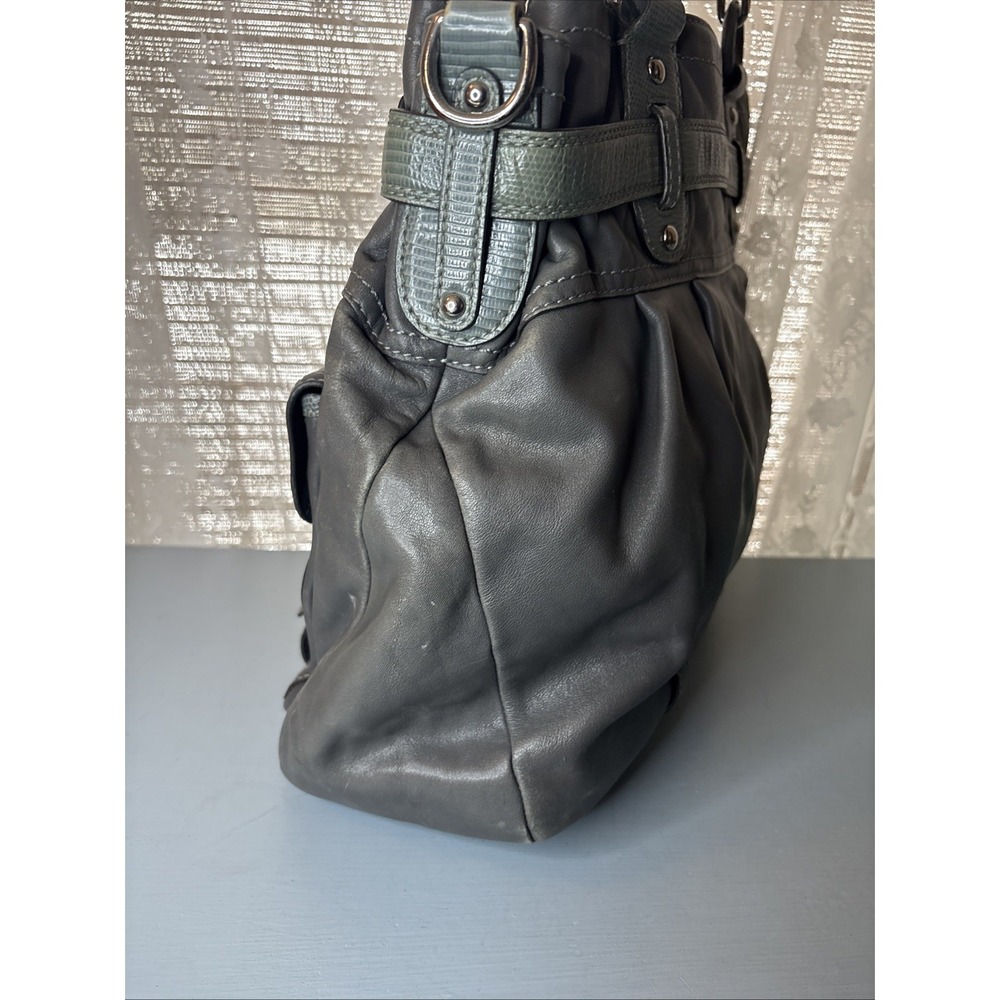 COACH Metallic Gray Leather, Legacy Shoulder Business Tote Bag, Large, 13205 - Picture 9 of 16
